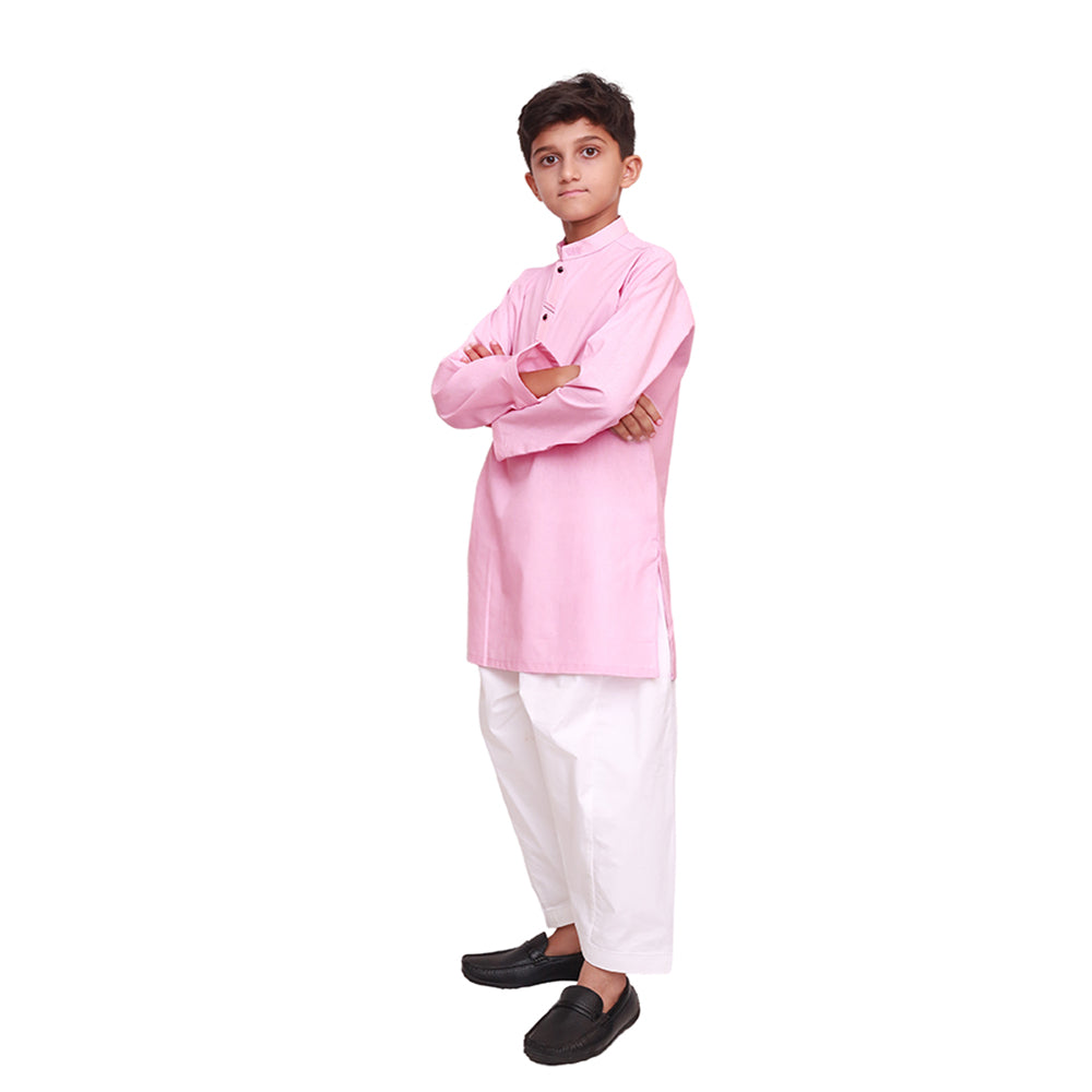 LIGHT PINK EMBROIDED KURTA SHALWAR