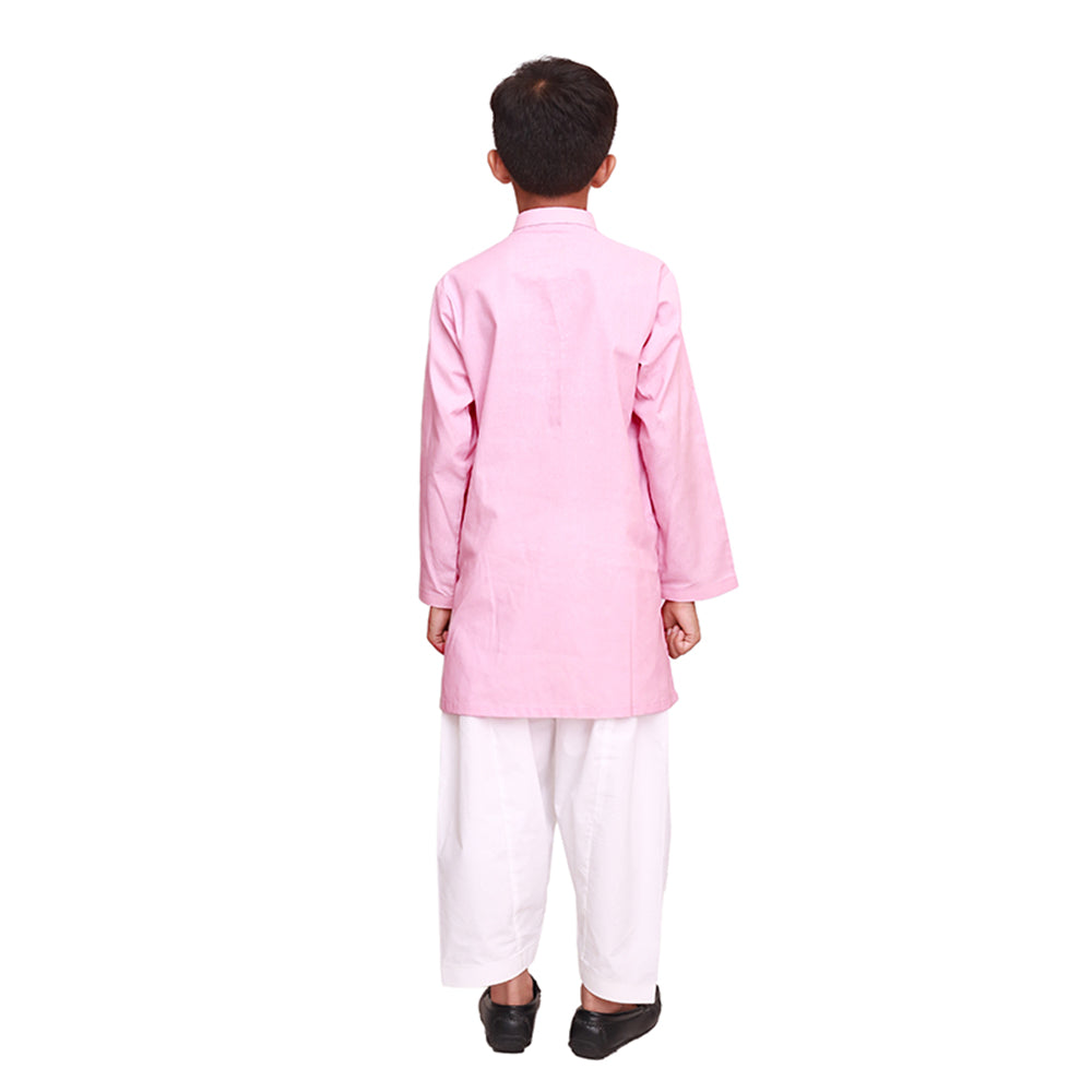 LIGHT PINK EMBROIDED KURTA SHALWAR