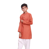 RUST  EMBROIDED KURTA SHALWAR