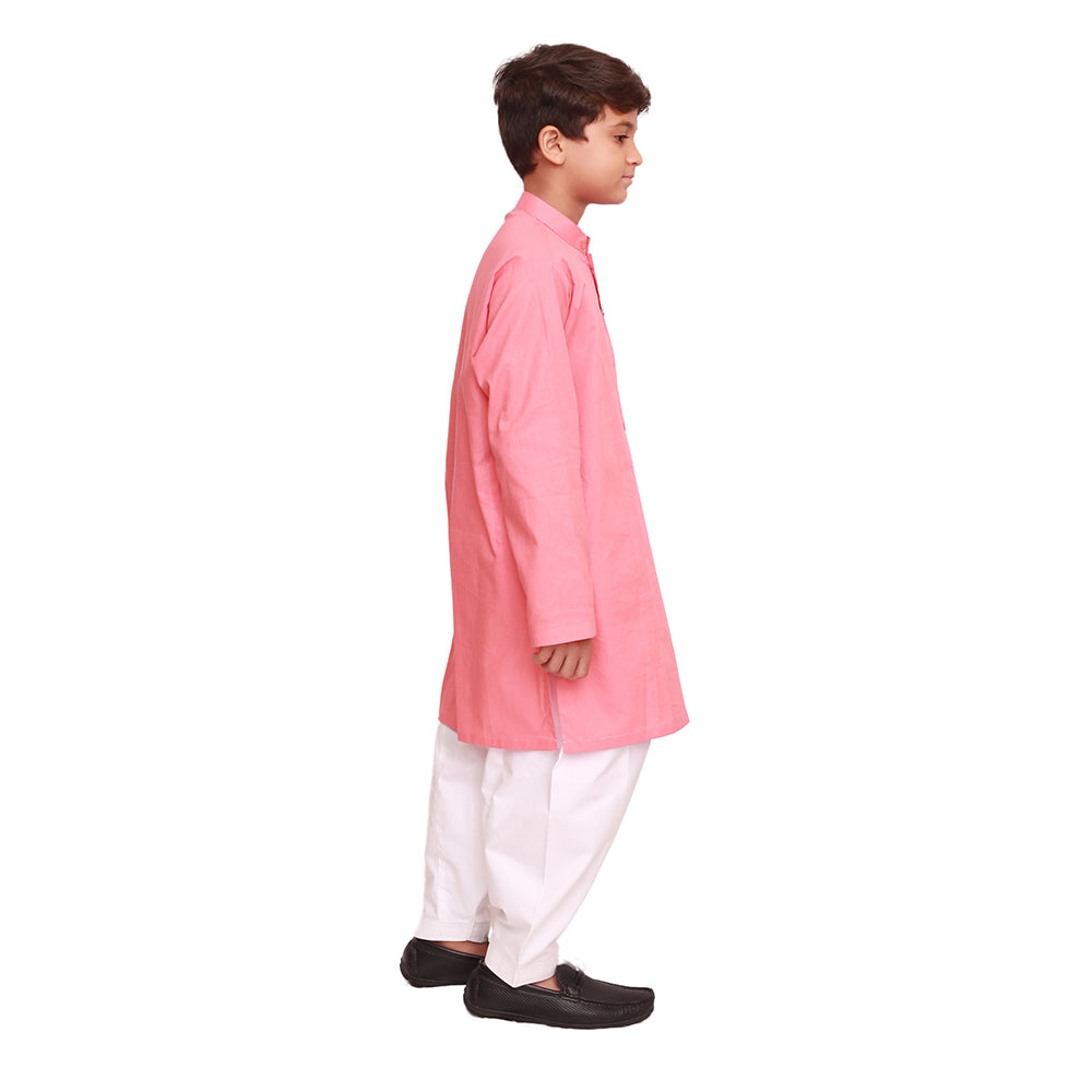 PINK EMBROIDED KURTA SHALWAR