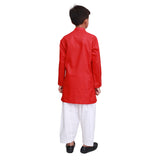 RED EMBROIDED KURTA SHALWAR