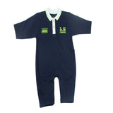 POLO ROMPER BLUE
