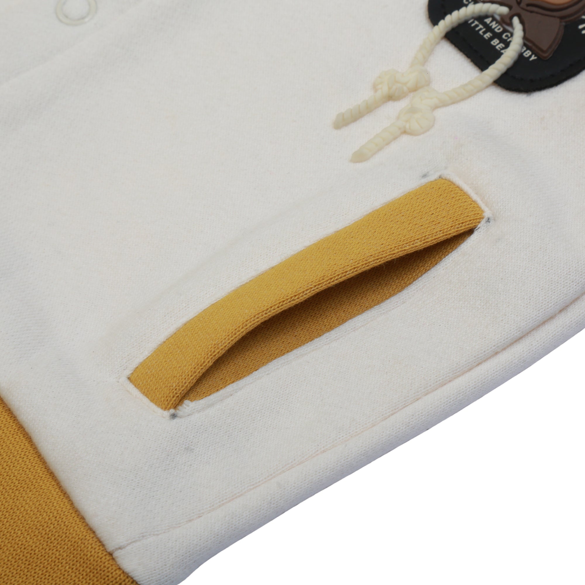 Bear Face hooded 3-pc set (Lemon Curry)