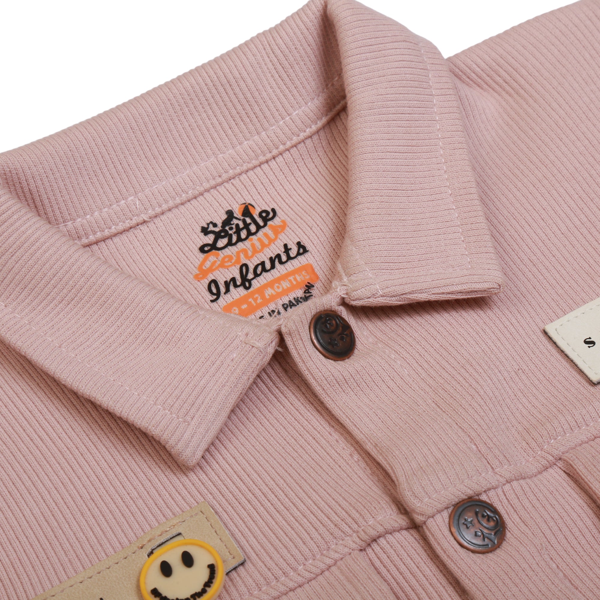 Smiley Face 3-pc set (Lt.brown)