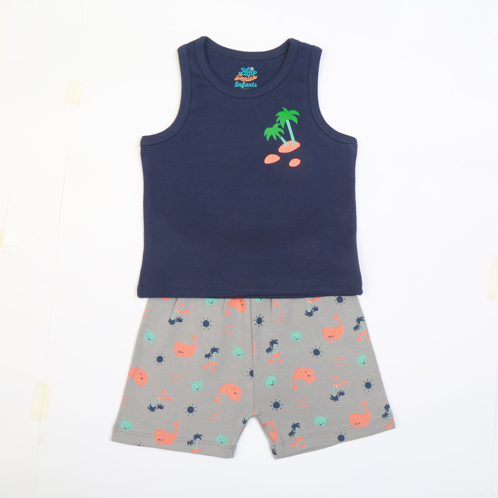 N.blue/Gray Tree set