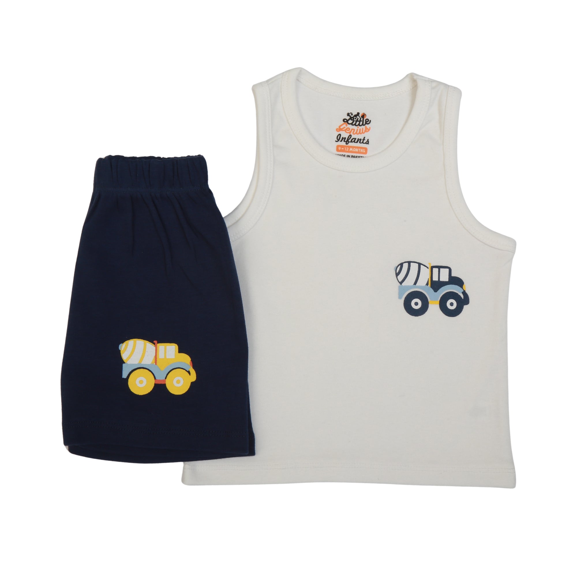 White/N.blue Truck set
