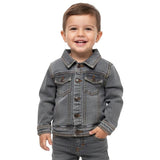 KNITED DENIM JACKET LIGHT BLACK