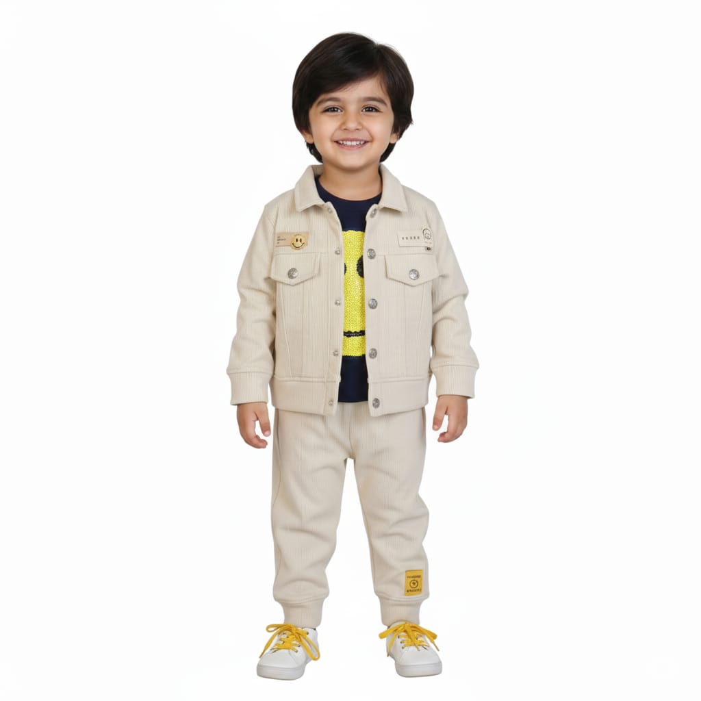 Smiley Face 3-pc set (Off-white)