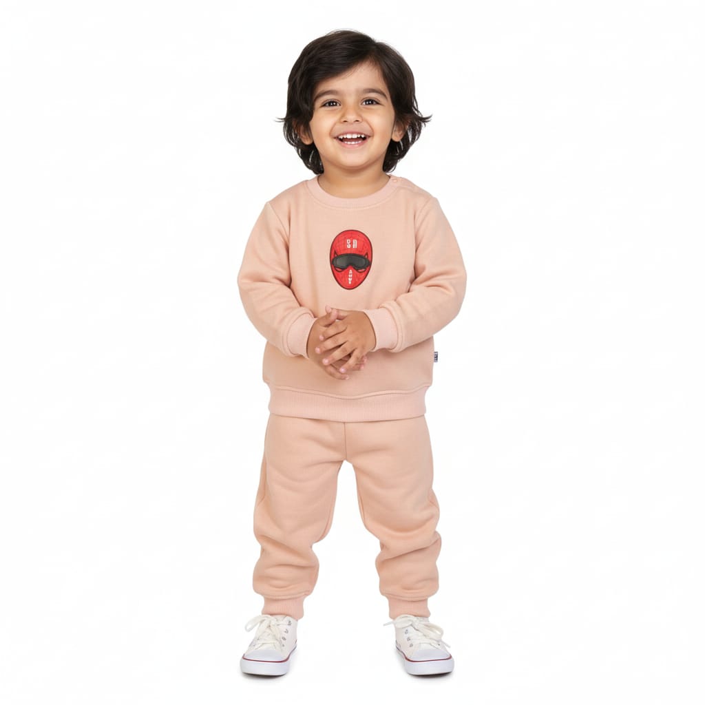 Spiderman Sweat Set (Peach)