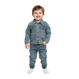 LYCRA KNITED DENIM PASTLE GREEN A/W JACKET