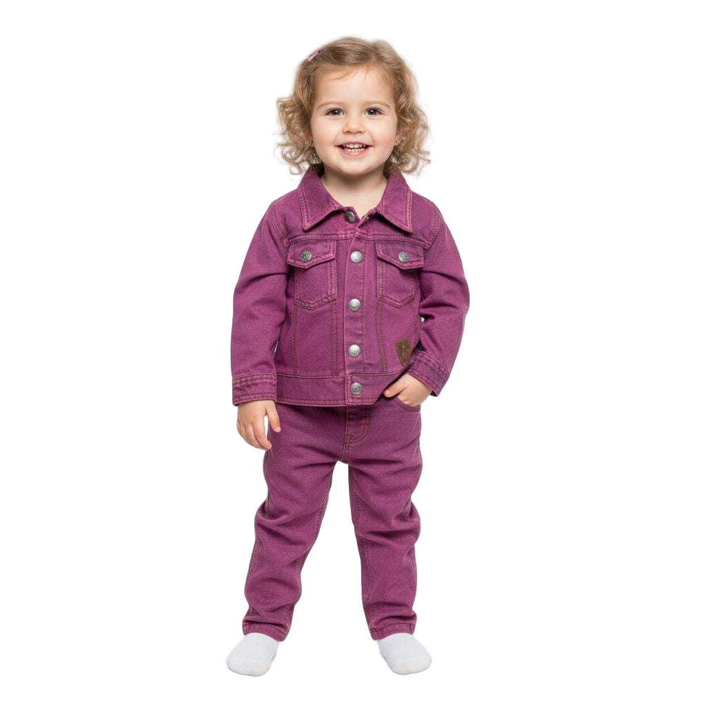 LYCRA KNITED DENIM BURGANDY A/W JACKET