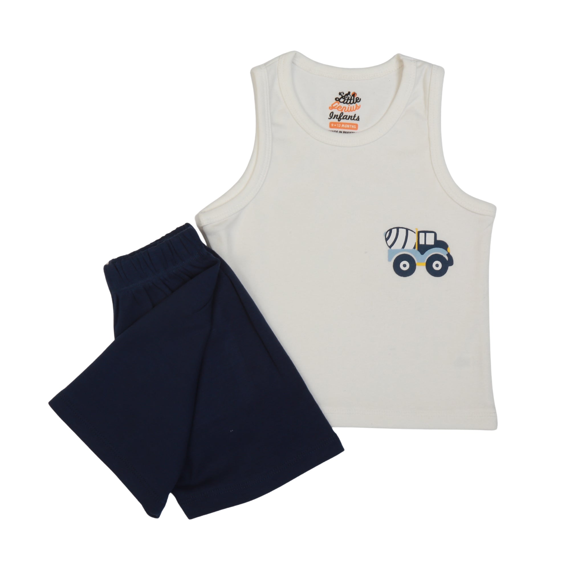White/N.blue Truck set