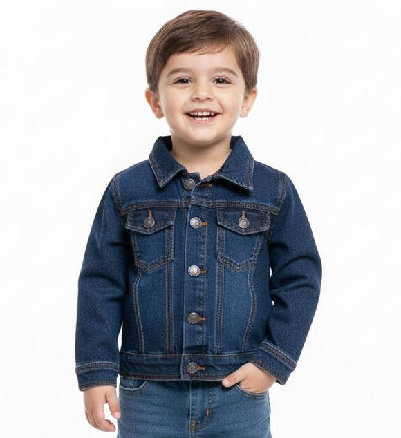 LYCRA KNITED DENIM D BLUE A/W JACKET