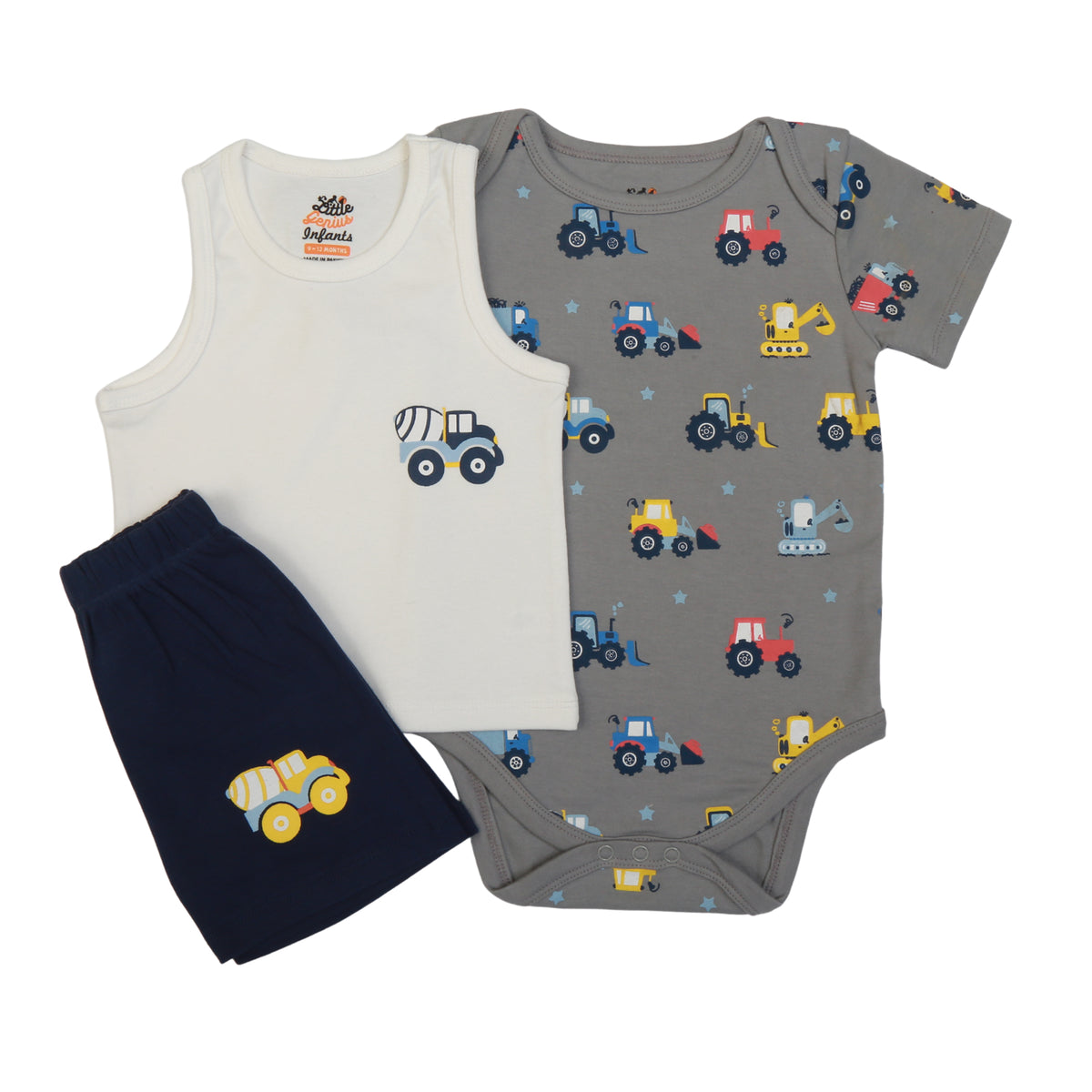 White/N.blue Truck set