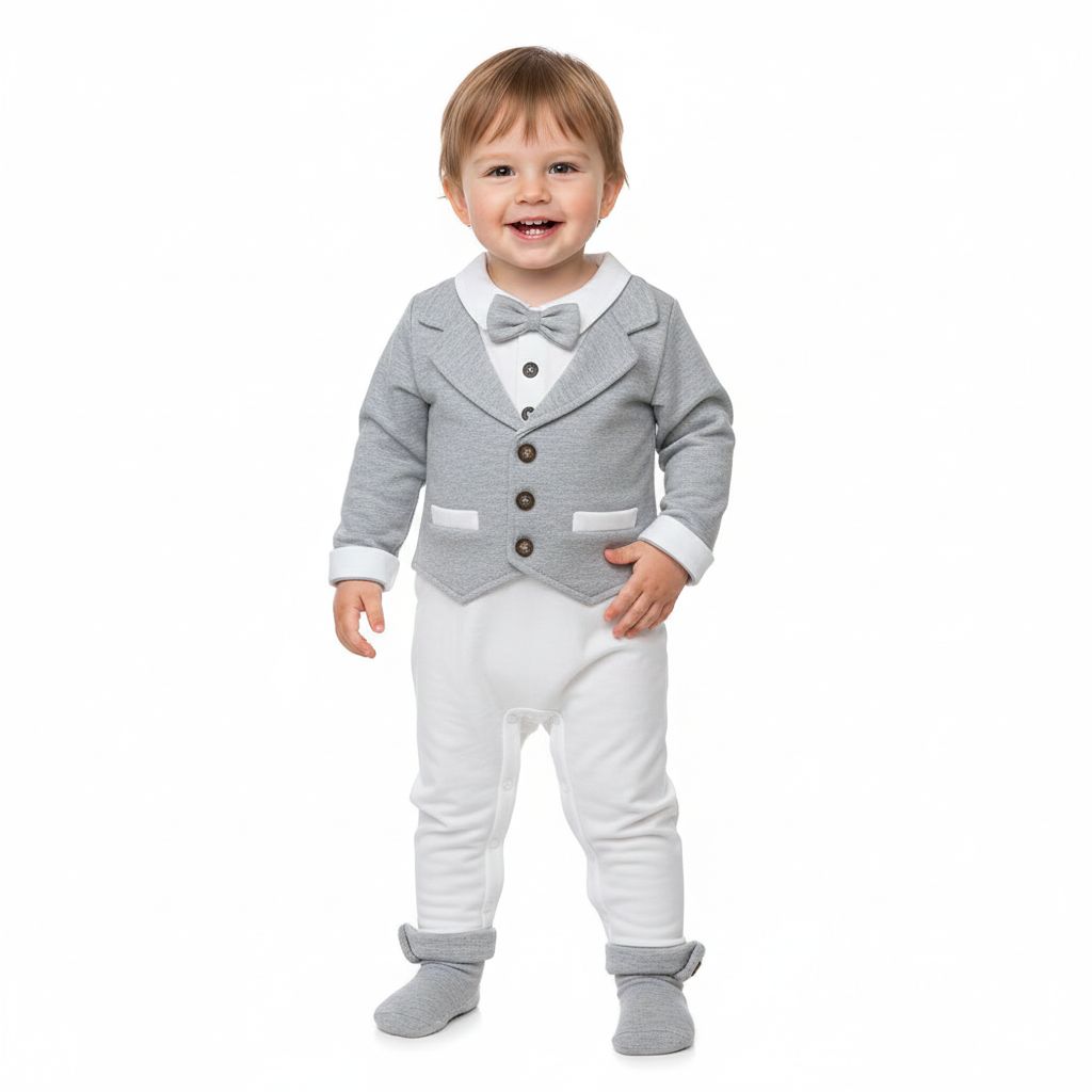 BABY BOY FORMAL FULL ROMPER