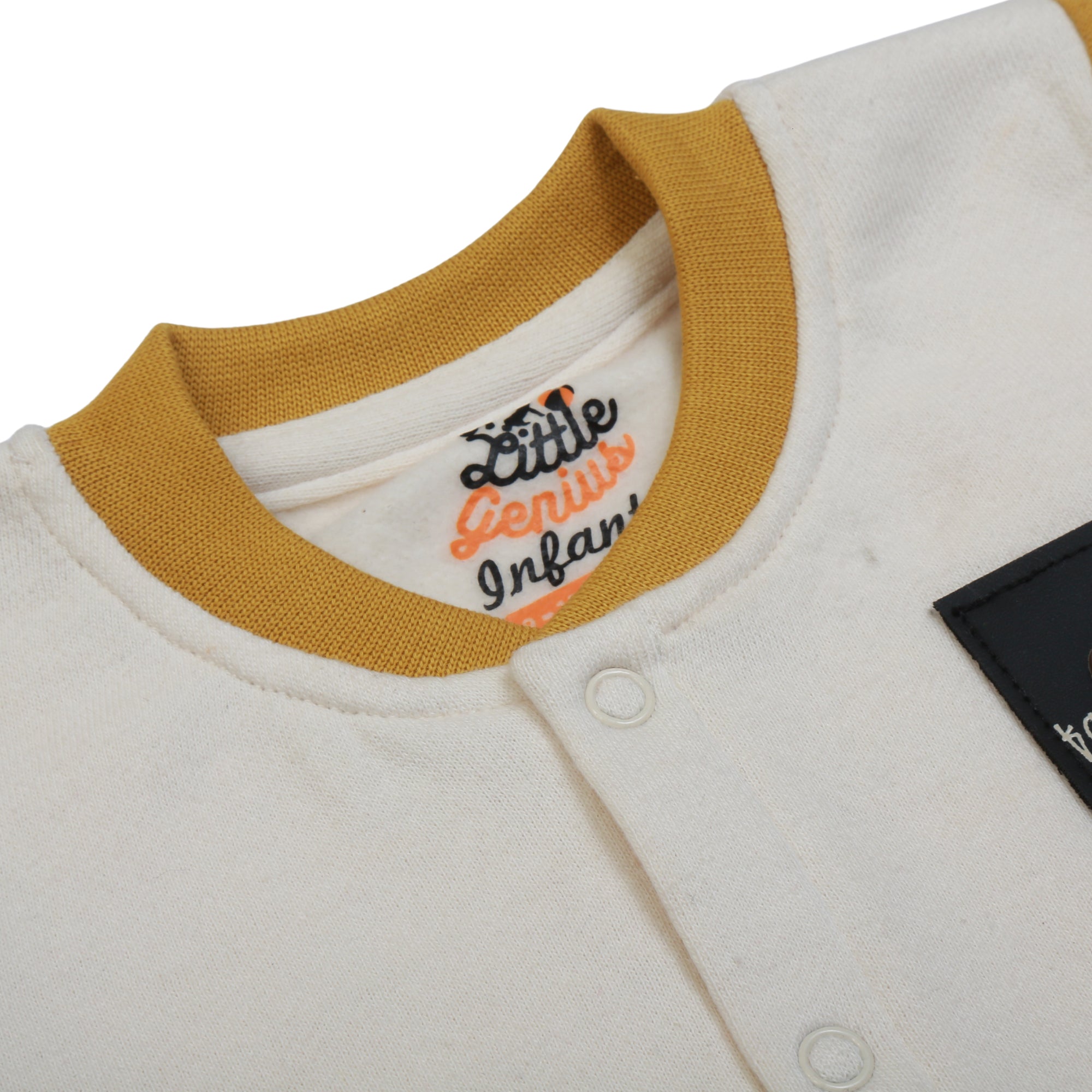 Bear Face hooded 3-pc set (Lemon Curry)