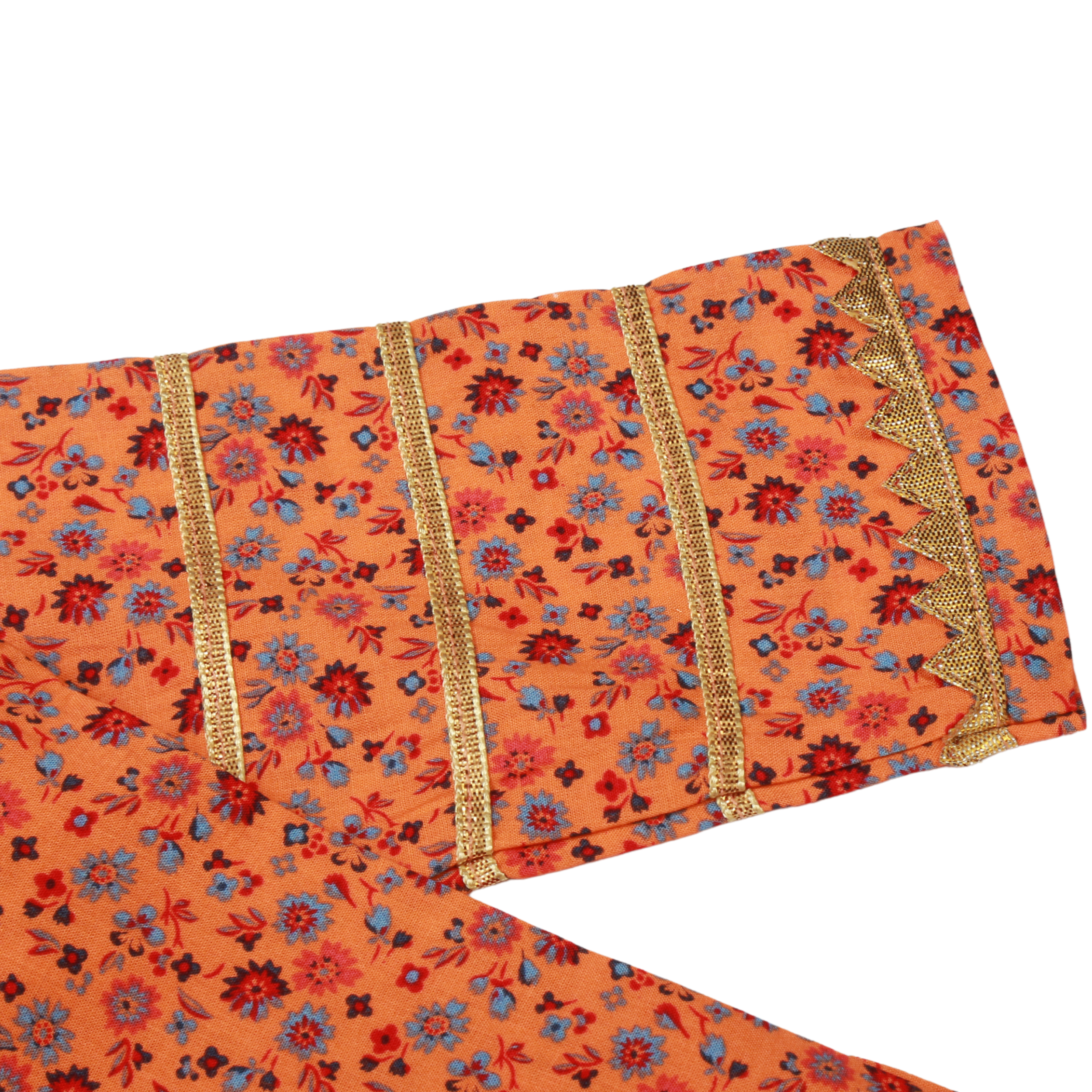 ORANGE PRINTED KURTI & GHARARA