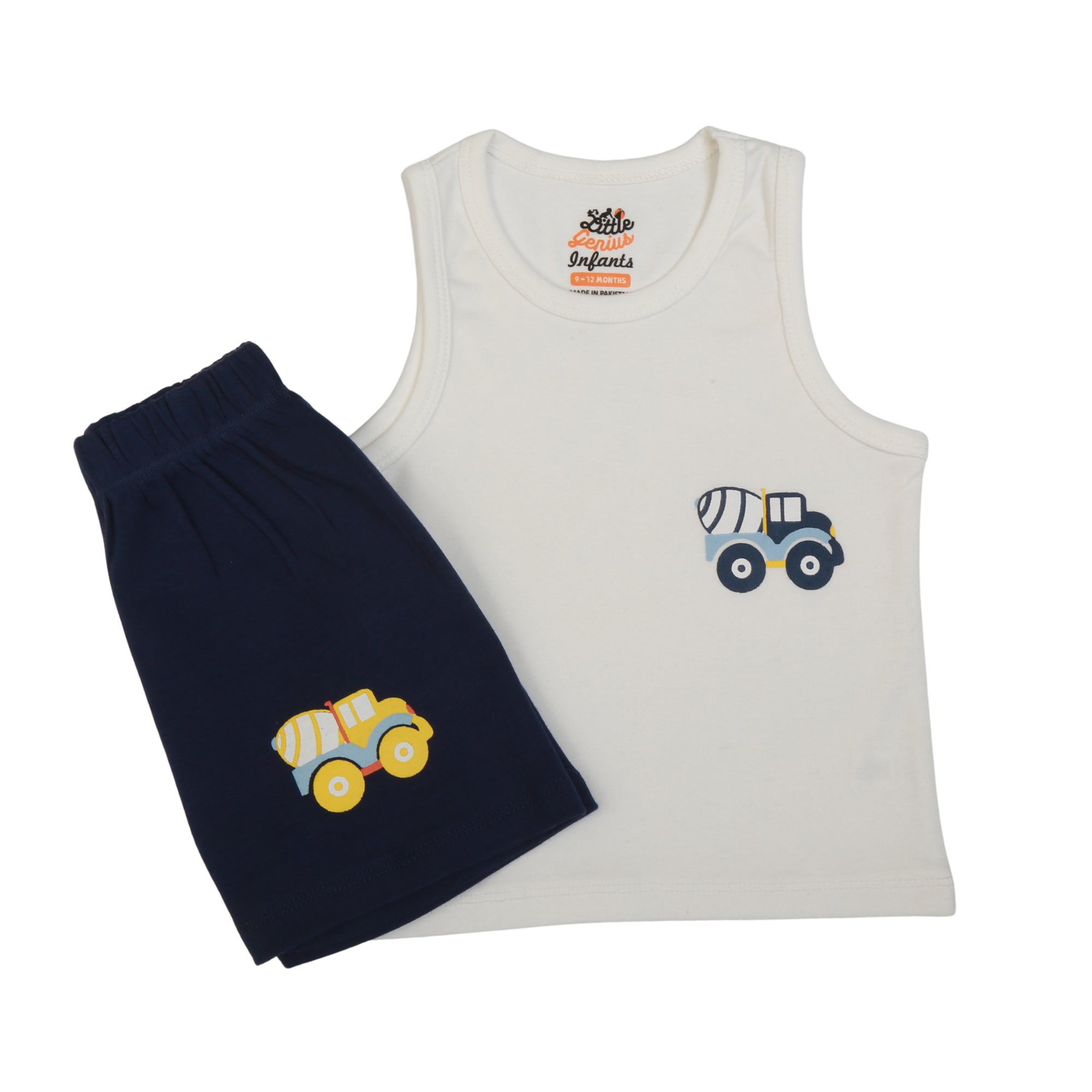 White/N.blue Truck set