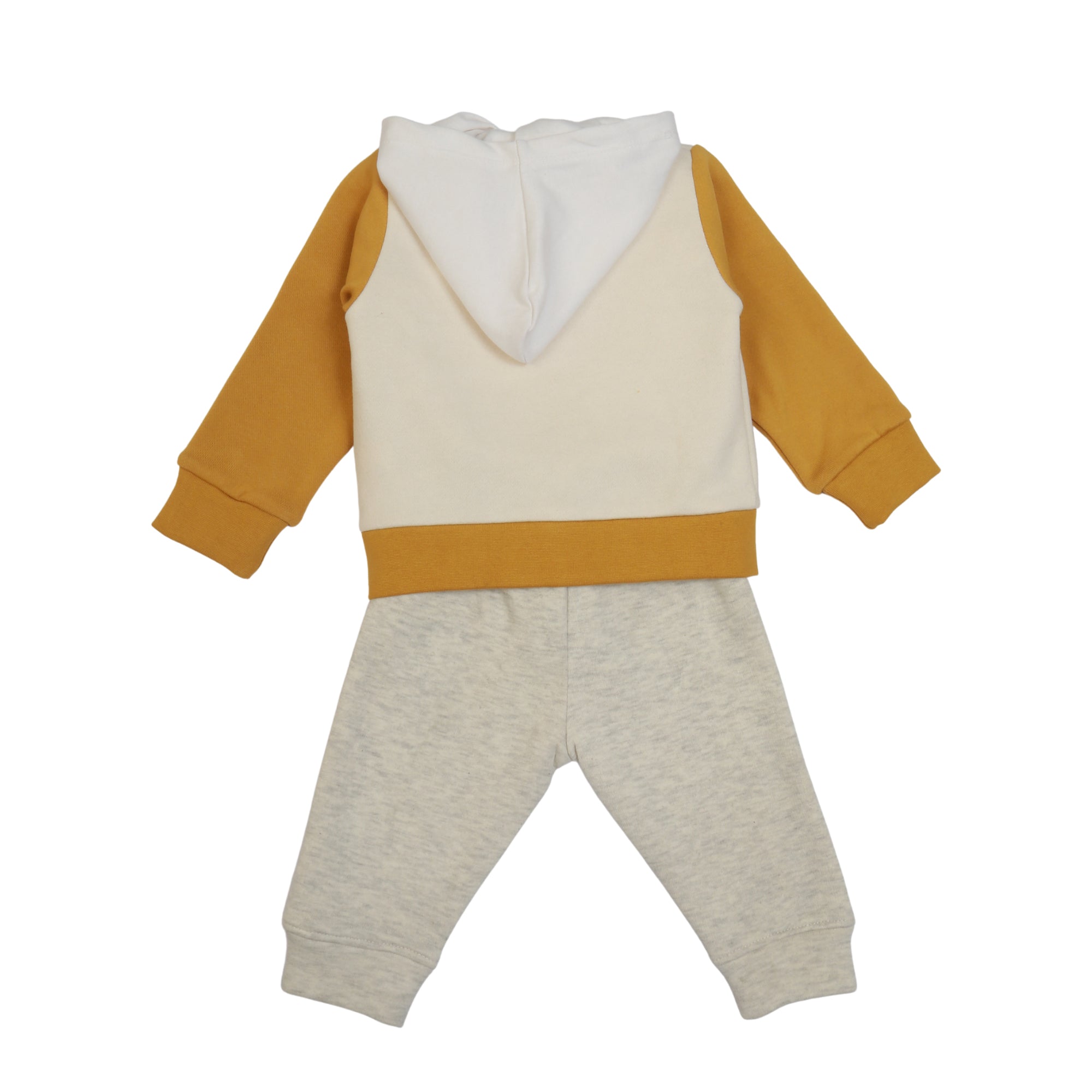 Bear Face hooded 3-pc set (Lemon Curry)