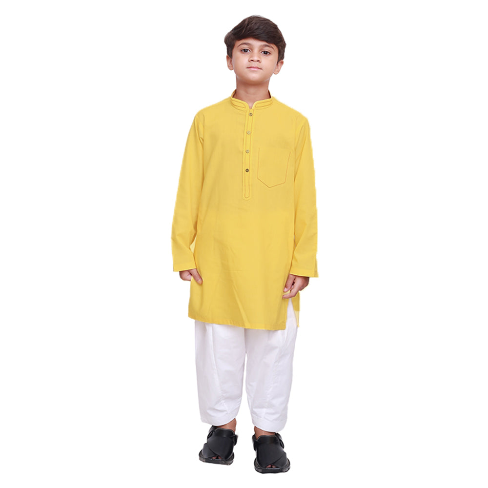 YELLOW FESTIVE KURTA SHALWAR