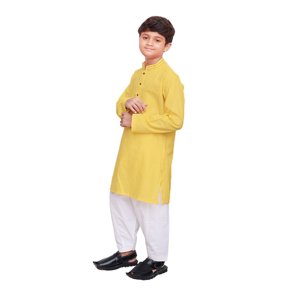 YELLOW FESTIVE KURTA SHALWAR